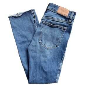 Madewell | Stovepipe Jeans w/ Side Slit & Raw Step Hem